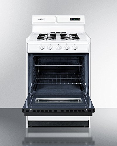 Summit WNM6307DK 24" White Gas Open Burner Range N2