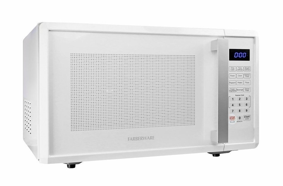 Farberware FMWO11AHTWHC Professional 1000W Microwave Oven, 1.1 cu. ft., White N6