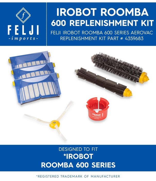 Felji iRobot Roomba 600 Series AeroVac Replenishment Kit Part # 4359683