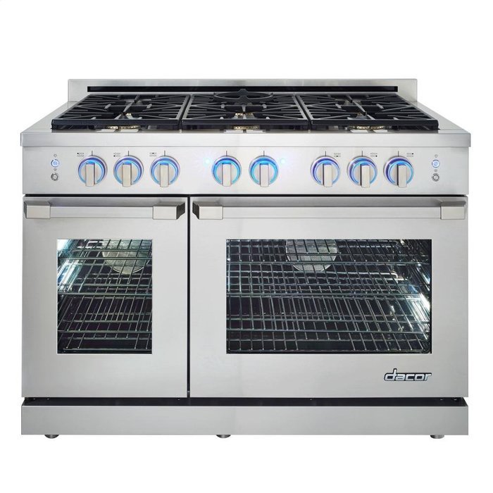 Dacor RNRP48GSNG 48" Renaissance Series Freestanding Gas Range with 6 Sealed Burners 8.0 cu. ft. Total Capacity... N4