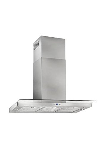 Best WC44IQ90SB 36" Dovere Wall Mount Chimney Hood with 600 CFM Internal Blower Heat Sentry Stainless Steel Mesh...