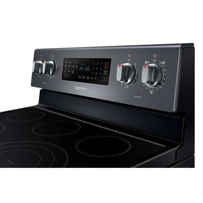 Samsung NE59J7630SG 30" Black Stainless Steel Electric Range - Convection N2