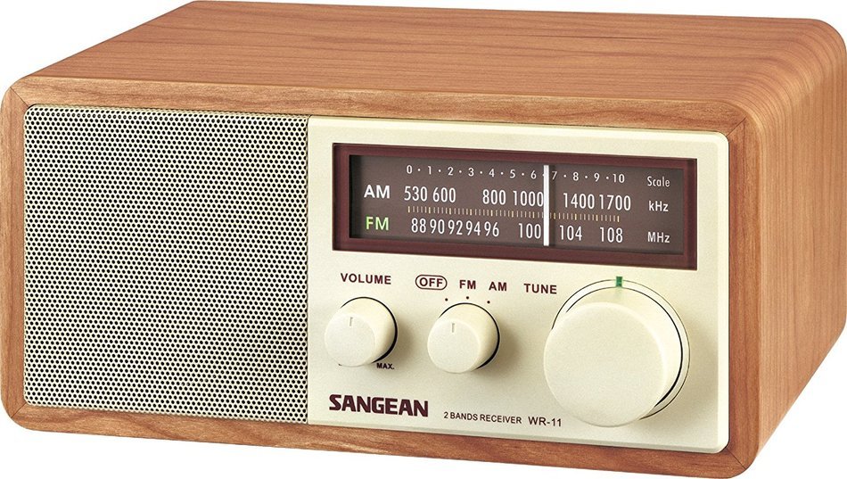 Sangean All in One AM/FM Radio with Large Easy to Read Backlit LCD Display N2
