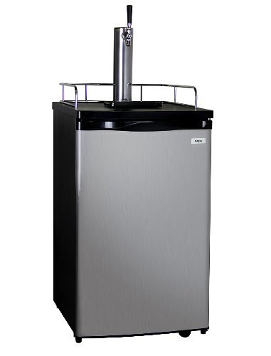 Kegco Full-Size Homebrew Kegerator Dual Faucet Ball Lock Keg Dispenser Black N7