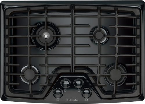 Electrolux EW30GC55GB 30" Gas Cooktop with Min-2-Max&reg; Burner and Continuous Grates, Black