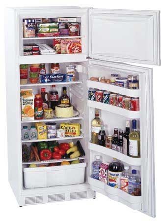 Summit CP-133 24" 9.5 cu.ft. Capacity Top-Mount Refrigerator Thin-line Design Cycle Defrost Adjustable Thermostat...