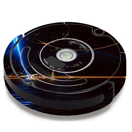 Skin Decal Vinyl Wrap For IRobot Roomba 650 655 Vacuum / Abstract Light Tracers