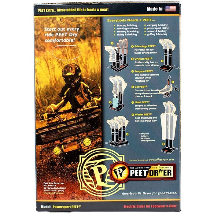 PEET Dryer - Powersport Dryer, Black N4