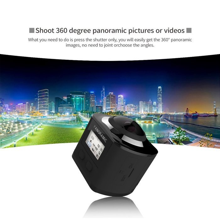 VSSPEED Panoramic 360 Mini WiFi Video Camera 2448P 60fps 16MP Photo 3D Sports DV VR Video And Image N5