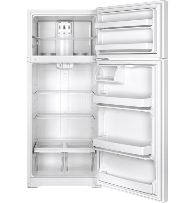 GE GTS18CTHWW 17.5 Cu. Ft. White Top Freezer Refrigerator N2