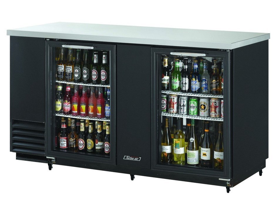 Turbo Air TBB3SG 23 cu. ft. Back Bar with Forced Air Cooling System Fluorescent Interior Lighting High Density...