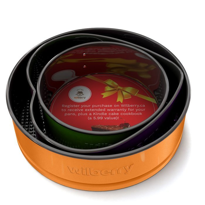 Springform Pans Set of 3 | Two Round & One Heart-Shaped Cheesecake Pans | Leak Resistant & Top Rack Dishwasher... N3