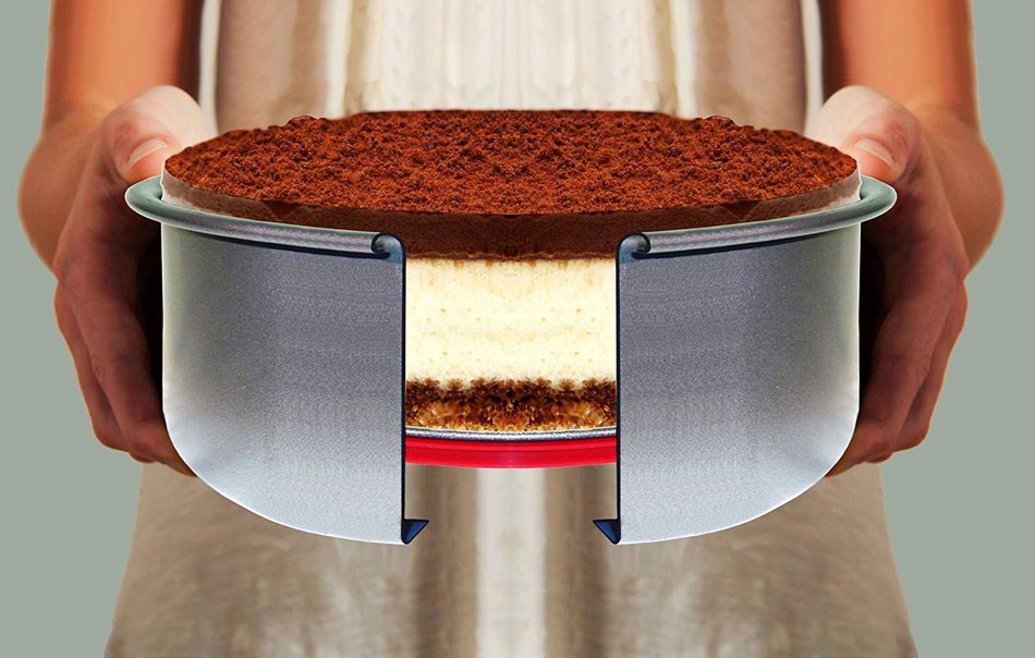 PushPan W1316-B10-AN Classic Anodized Aluminum Cake Pan with Silicone Seal, 10-Inch N2