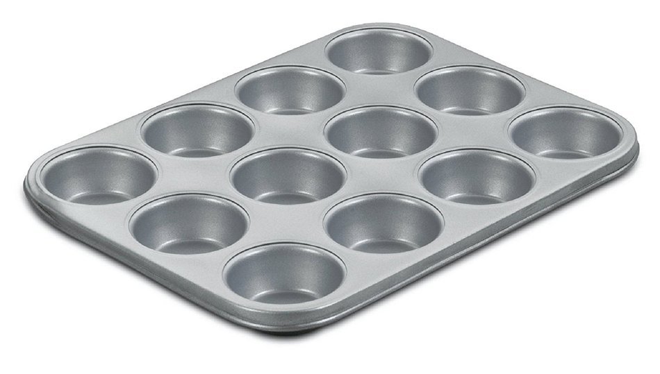 GHMZ Nonstick Bakeware 12-Cup Muffin Pan,Silver