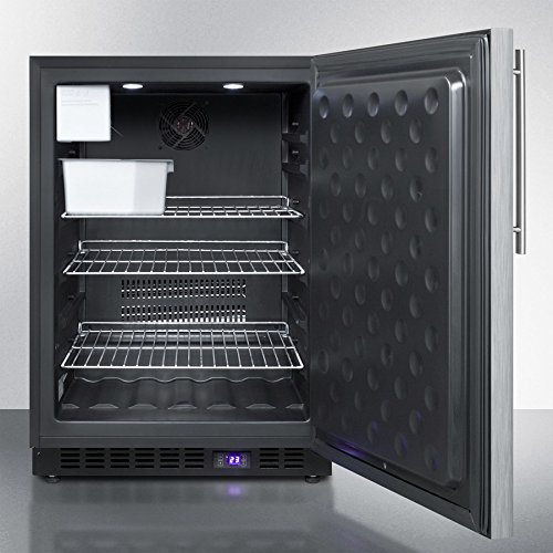 Summit SPFF51OSSSHVIM 24" Compact Upright Freezer with 4.72 cu. ft. Capacity Weatherproof Design Digital Thermostat... N2
