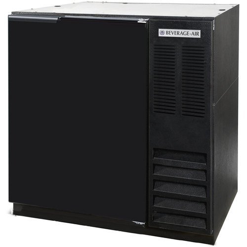 Beverage-Air BB36F-1-B 36" Food-Rated Black Back Bar Refrigerator with Swinging
