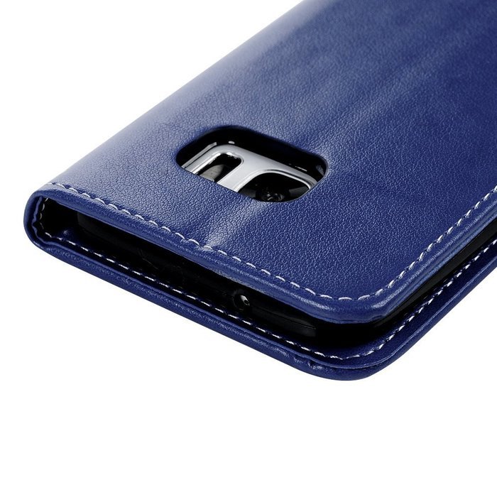S7 Case,Samsung Galaxy S7 Case - Wallet Embossed Flowers Smart Magnetic Close High Quality Premuim PU Leather... N18
