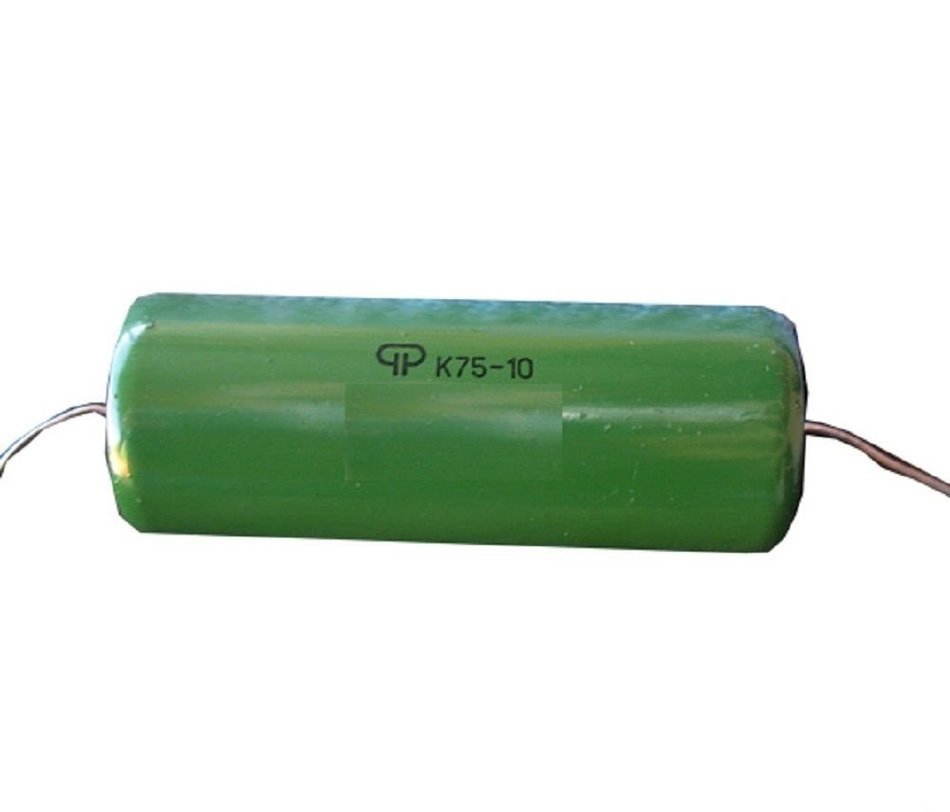 Capacitor PIO K75-24 630V 0.1uF USSR 5 pcs