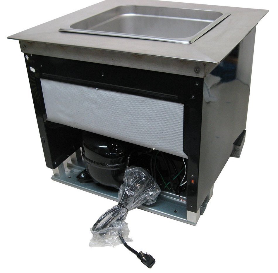 Drop-in Commercial Refrigeration Cold Well Chiller Insert for Coffee Counters to keep Milk & Cream refrigerated... N8