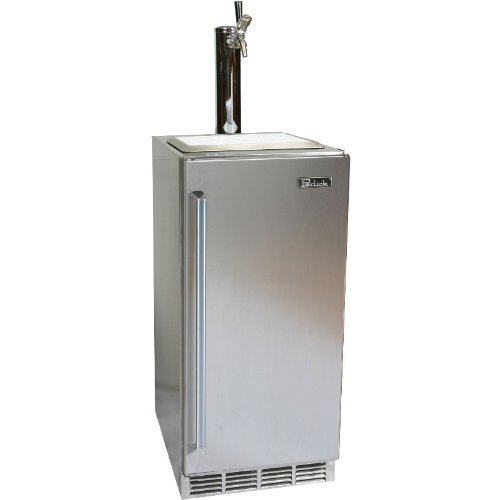 Perlick HP15TO-3-1L 15" Outdoor Beer Dispenser with Rapidcool Forced Air Refrigeration System Stainless Steel...