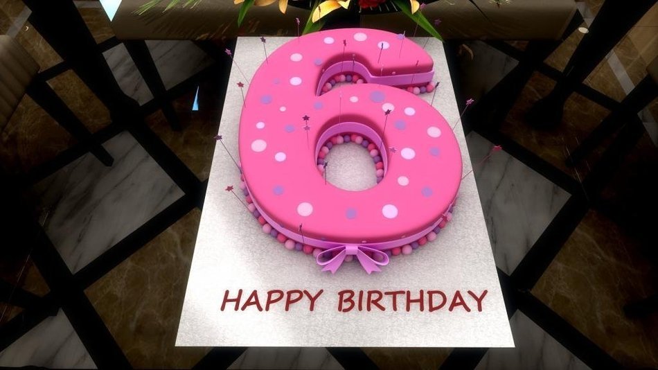 Euro Tins Numeric cake pan 35cm birthday cake tin number six 6 large 14" cake mold N2