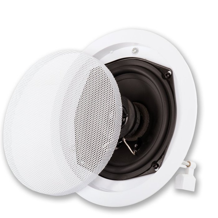 Acoustic Audio R191 5.25-Inch Round 2 Way Speaker (White)