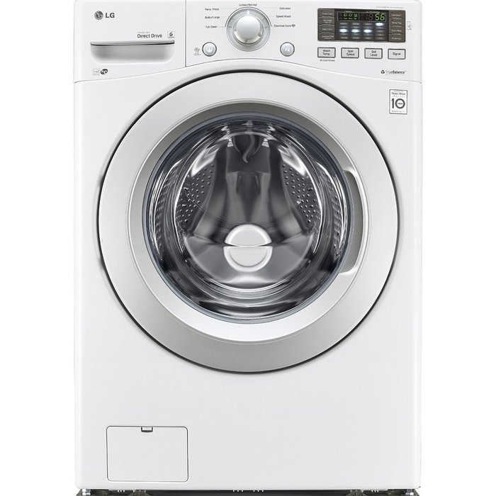 LG WM3170CW 4.3 Cu. Ft. White Stackable Front Load Washer - Energy Star