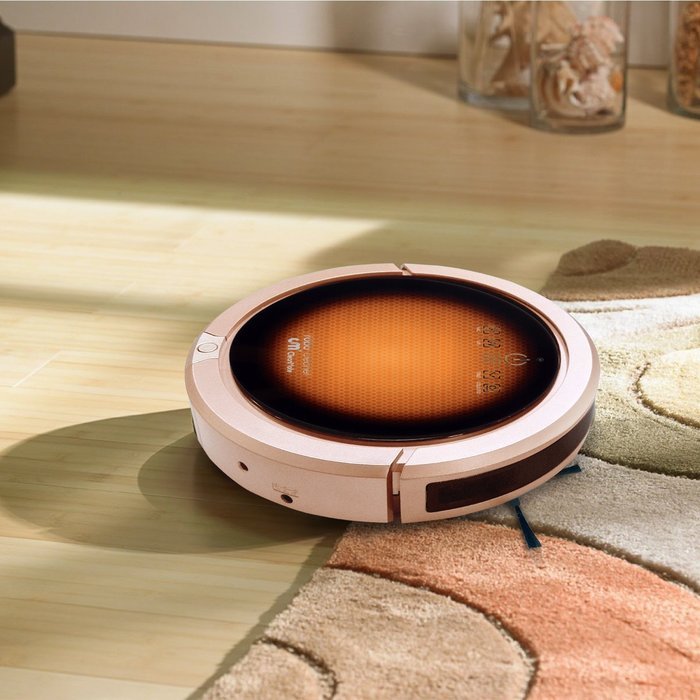 CleanMate QQ6 Vacuum Cleaning Robot - Gold with Mop N2