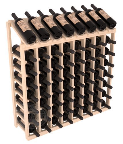 Wine Racks America Ponderosa Pine 8 Column 8 Row Display Top Kit. 13 Stains to Choose From! N13