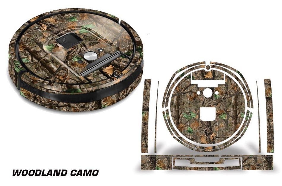Skin Decal Wrap For iRobot Roomba 980 Vacuum Stickers Accessory Kit WOODLAND