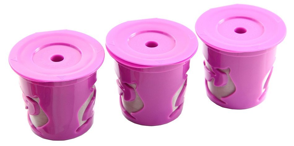 STK's Reusable Single Serving K-Cups 3 Count for Keurig2.0 Brewer K300, K350, K400, K450, K500, K550, K560, +... N7