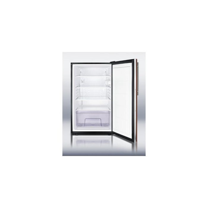 Summit FF521BLBI7IF: Commercially listed 20" wide built-in undercounter all-refrigerator, auto defrost with a... N4