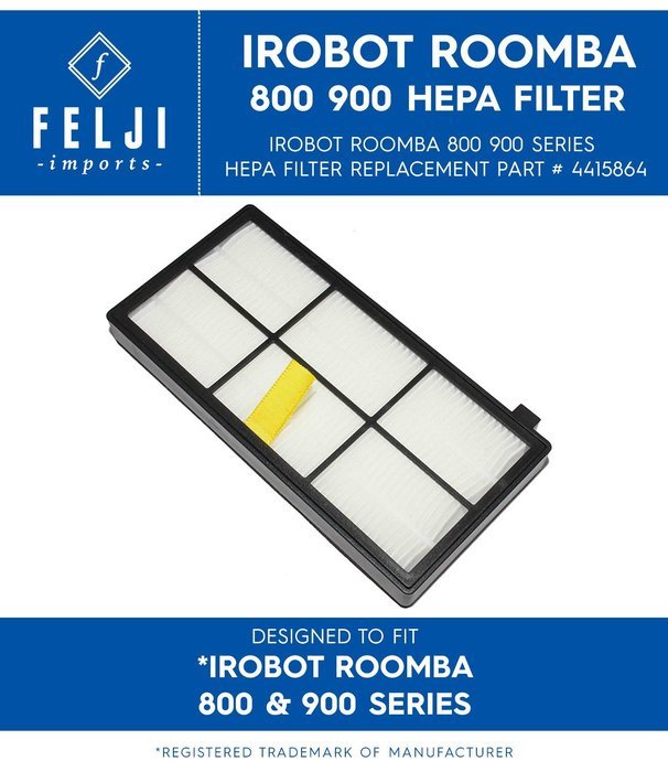 Felji iRobot Roomba 800 900 Series HEPA Filter Replacement Part # 4415864