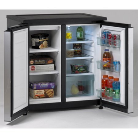 Avanti 5.5 Cu Ft Side-by-Side Refrigerator/Freezer, Stainless Steel N2