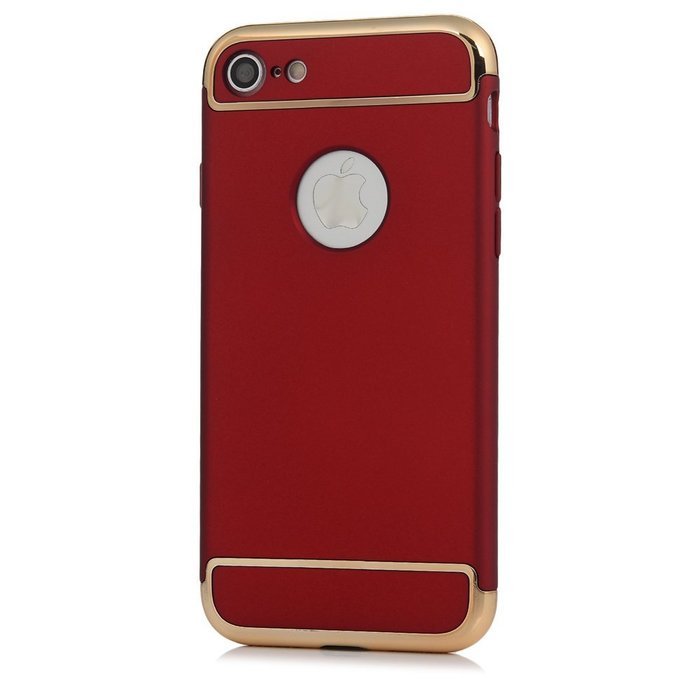 iPhone 7 Case (4.7 inch) - 3 in 1 High Impact Shockproof Anti-slip Lightweight Bumper Plating Frame Oleophobic... N30