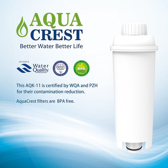 AQUACREST Coffee Water Filter Replacement for DELONGHI De'Longhi DLS C002, 5513292811, 2 Pack N5