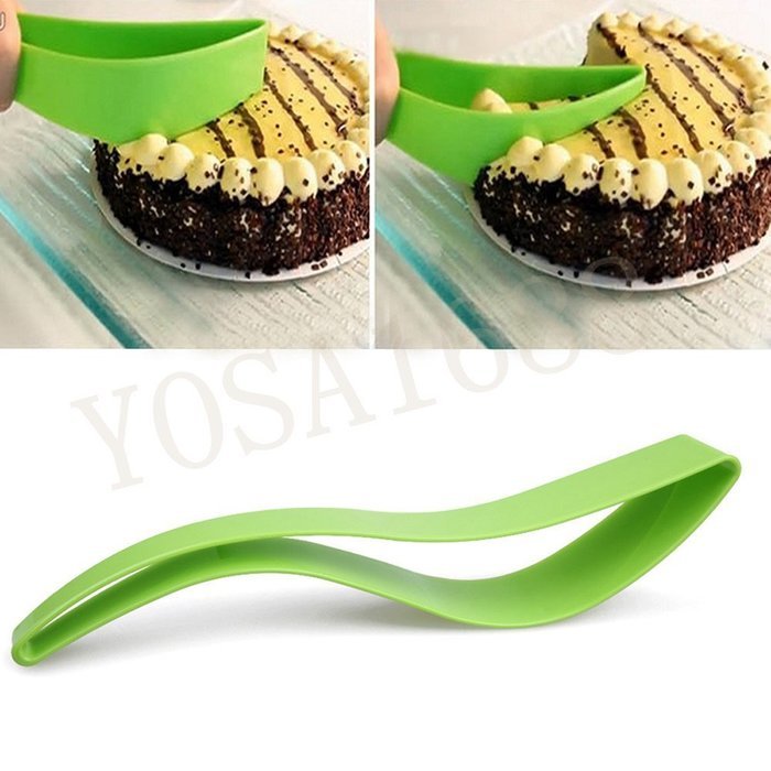 Yosa Practical Perfect Slicer Cake Knife, Eco-friendly Green Magisso Cake Cutter 2pcs N5