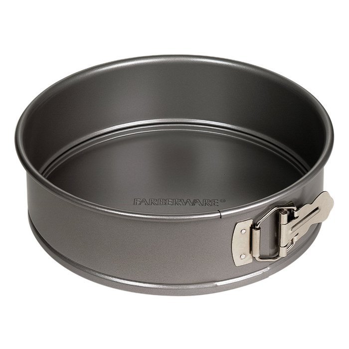 Farberware Nonstick Bakeware 9-Inch Round Springform Pan, Gray N3
