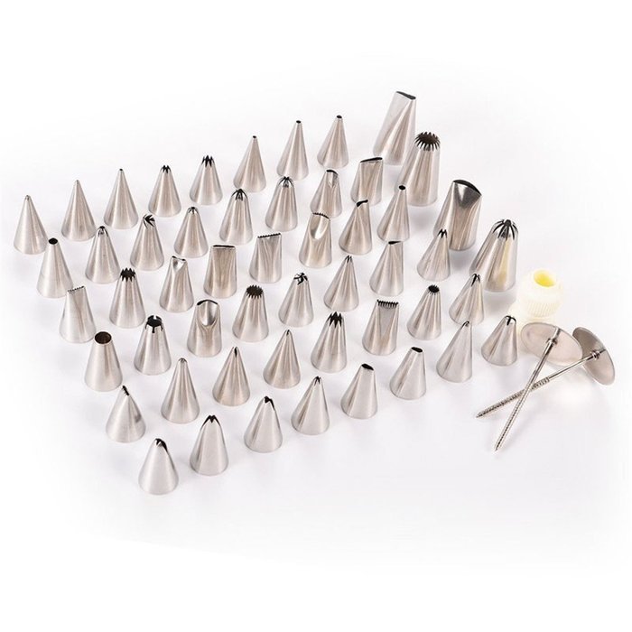 GOTD 52pcs Set Cake Pastry Cream Piping Nozzles Decorating Stainless Steel N2