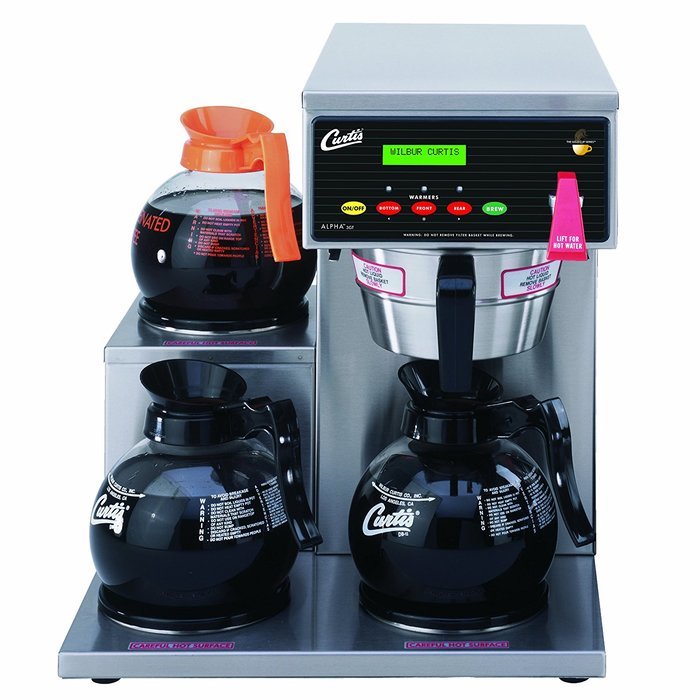 Wilbur Curtis G3 Alpha Decanter Brewer 64 Oz Coffee Brewer, 1 Station, 1 Lower Warmer - Commercial Coffee Brewer N6