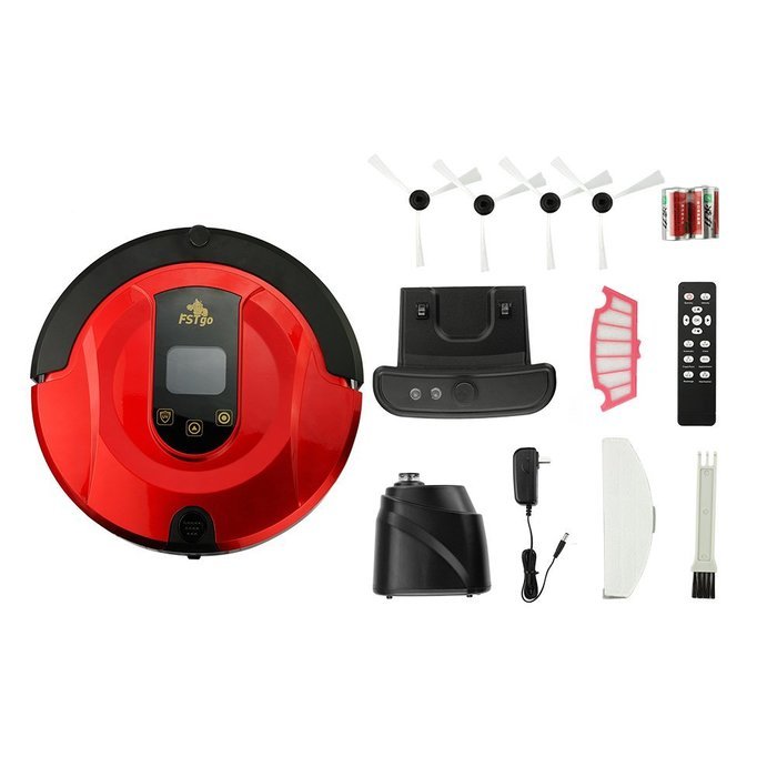 Robot Vacuum Cleaner, FSTgo FR-806 R Cleaner (Sweep, Dry Mop, Vacuum Clean, UV Sterilization,Drop-Sensing), LCD... N5