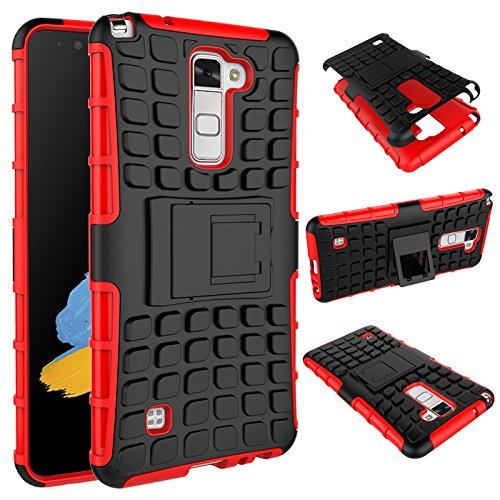 LG Stylus 2 Case, MCUK Heavy Duty Rugged Dual Layer - Soft/Hard Shell 2 in 1 Tough Protective Cover Case with... N9
