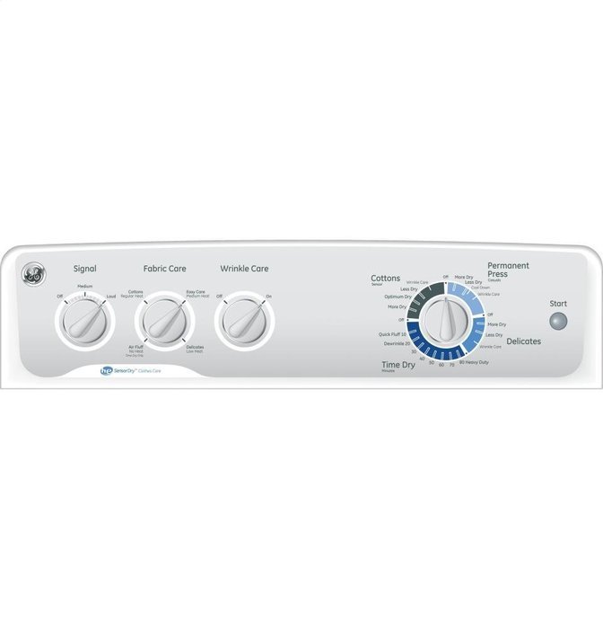 7.0 Cu. Ft. Capacity DuraDrum Gas Dryer with HE Sensor Dry &ndash; White N5