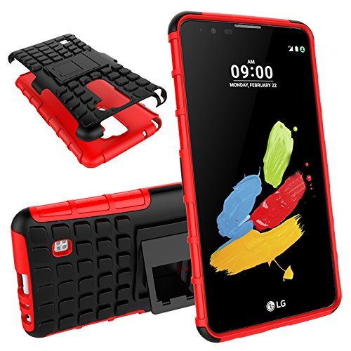 LG Stylus 2 Case, MCUK Heavy Duty Rugged Dual Layer - Soft/Hard Shell 2 in 1 Tough Protective Cover Case with... N10