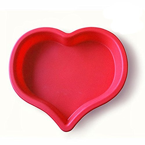 Momshand Heart Design Silicone Cake Mold Baking Pan CAKE for Mother's Day Birthday Weeding Occasions N2