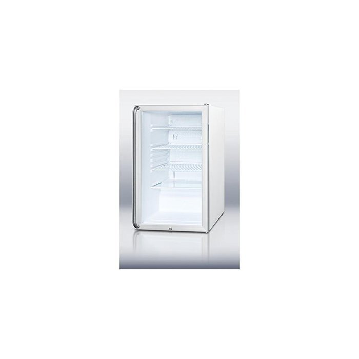 SCR450LBI7SH Commercially listed 20" wide glass door all-refrigerator for built-in use, auto defrost with a lock...