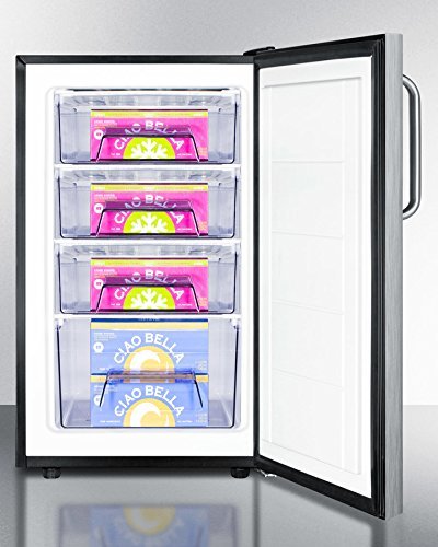 Summit FS408BL7CSSADA: Commercially listed ADA Compliant 20" wide built-in undercounter all-freezer, -20(degree... N2