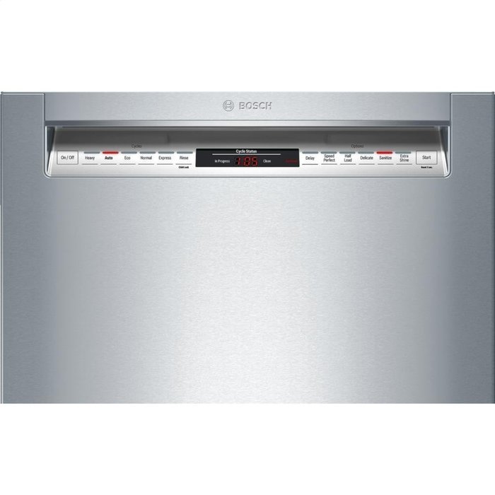 Bosch SHE68TL5UC 800 24" Stainless Steel Semi-Integrated Dishwasher - Energy Star N5