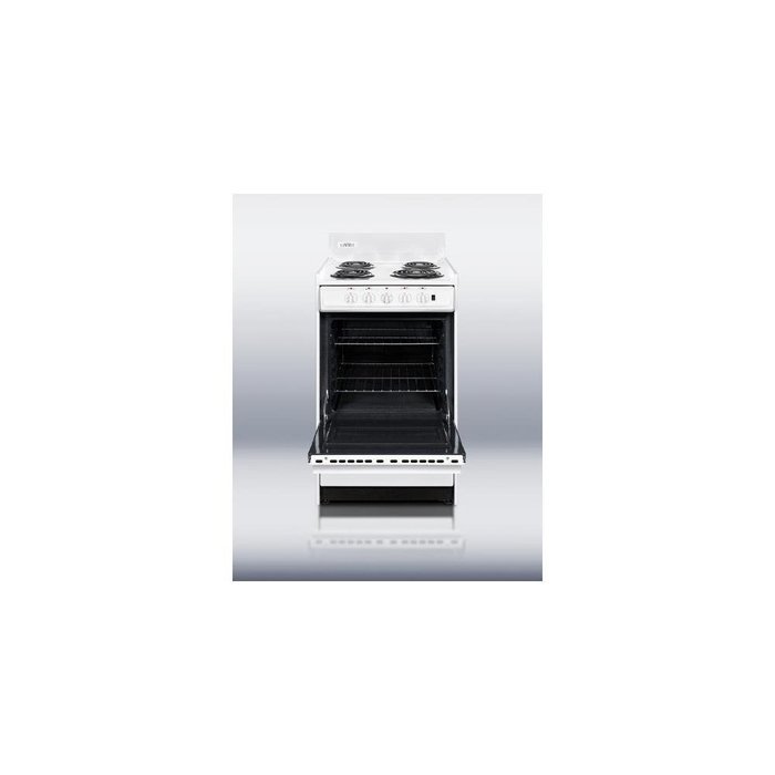 Summit WEM1171Q 20" White Electric Coil Range N2