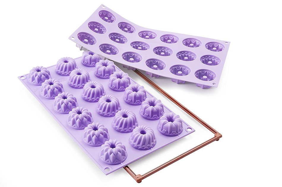 Silikomart Silicone Fancy and Function Bakeware Collection Minis Cake Pan, Fantasy, Assorted N3